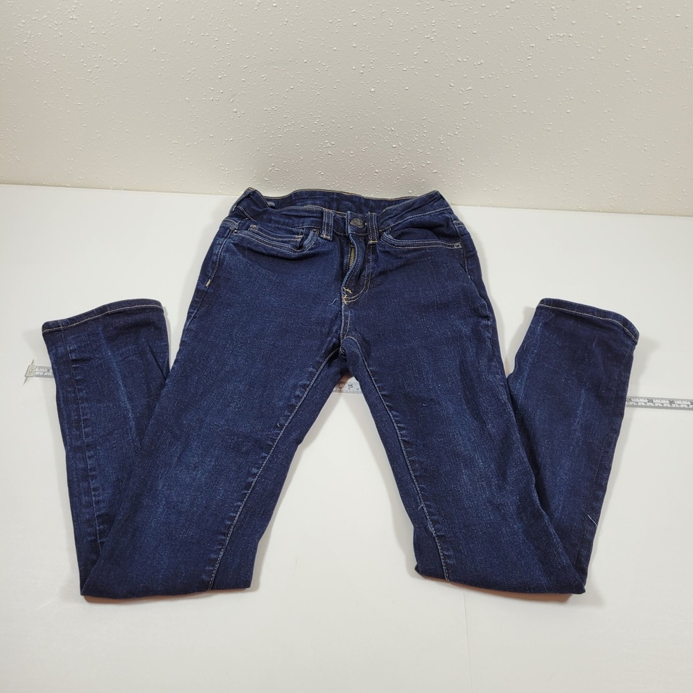 Buffalo Slim Jeans Mens 27x30 Blue Excellent Ash Dark Wash Denim Pants
